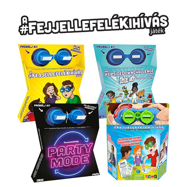 A #FejjelLefeléKihívas társasjátékok